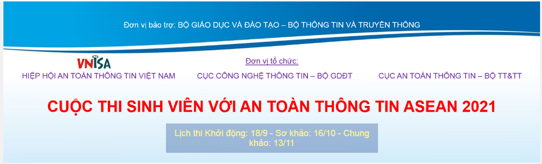 Cuộc thi Sinh viên với An toàn thông tin (ATTT) 2021