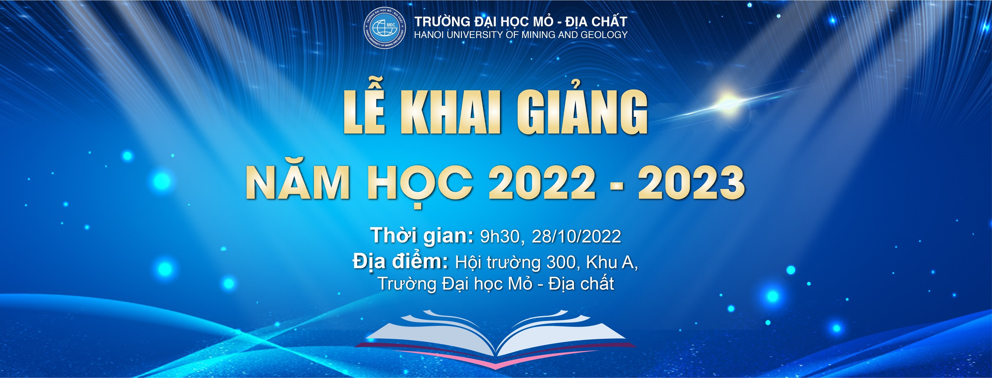 TRƯỜNG ĐẠI HỌC MỎ - ĐỊA CHẤT TỔ CHỨC LỄ KHAI GIẢNG NĂM HỌC MỚI